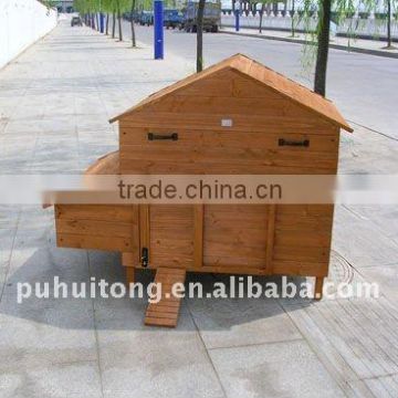 outdoor wooden chicken coop