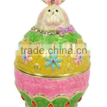 Easter, Rabbit Jewelry/Trinket Box, Made of Metal-alloy