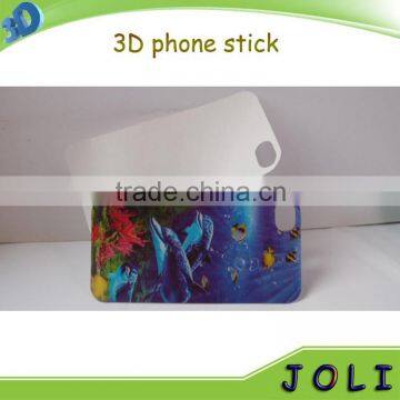 new design plastic lenticular 3d mobile phone skin printing