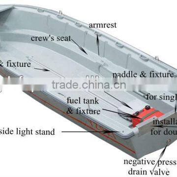 frp flood prevention rescue boat from 2.9m to 8.5m