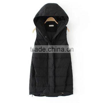 Woman Clothing Contemporary Hooded Jacket Cotton Vest photo-3
