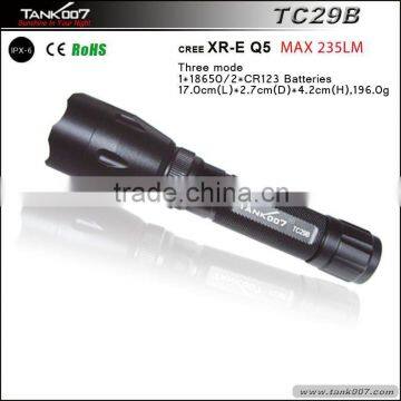 Rechargeable led flashlight with waterproof IPX6 TANK007 TC29B