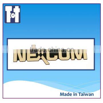 Fashionable Car Aluminum Shocking Pink Silver Classical Brand Epoxy Sticker