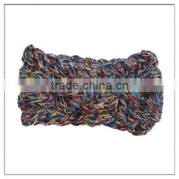 latest fashion woolen crocheting headband for lady