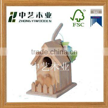 Wooden hanging Garden bird feeder wholesale