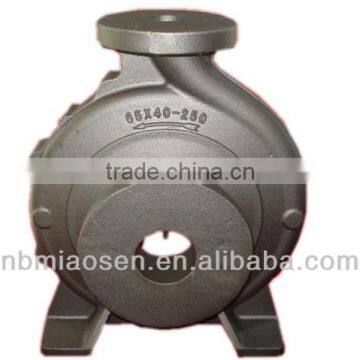 sand casting iron pump shell with abrasive blasting surface treatment