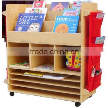 School Wooden Big Book Trolley Storage Furniture