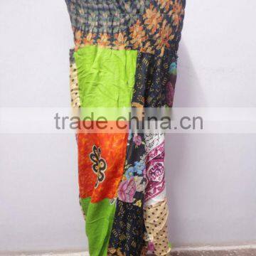 Printed Rayon fabric yoga pants Trouser Aladdin harem pants Boho Hippie Pant Patch work Fashionable Trouser