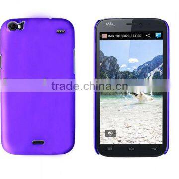 for wiko darkside high quality purple colorful rubber painting case factory price