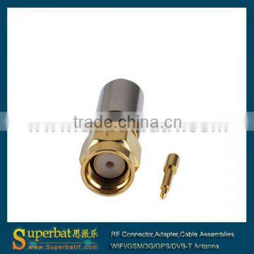 50 Ohm SMA Plug,Straight ,Crimp Attachment for LMR240-Customized sma 905 connector