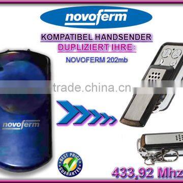 For NOVOFERM 202mb compatible remote 433,92mhz
