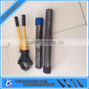 Clamp pressure / Sonic Logging pipe for drilled shaft testing