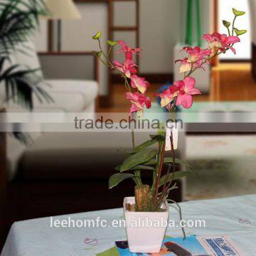 High simulation silk plastic gladiolus orchids for office decoration