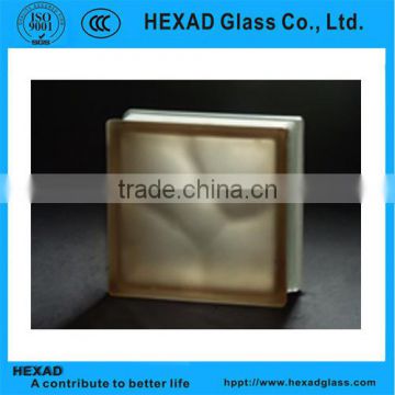 GOOD PRICE Bronze Acid Etched Cloudy Glass Block with best quality