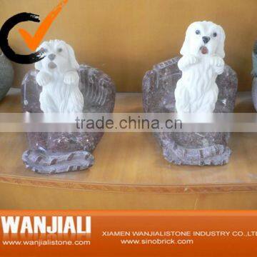 Hand Carved Stone Animal Sculpture Dog Sculpture