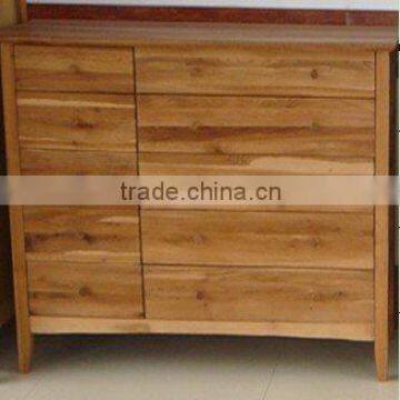 Oak wood natural Drawer chest for bedroom furniture