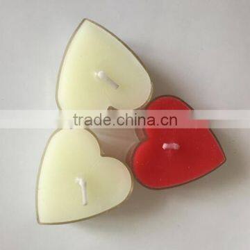 plastic holder heart candle