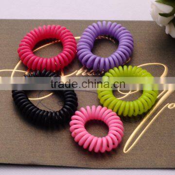 >>>2016 Top Selling Cheap Fashion Kids Plastic Telephone Wire Hair Ropes/ photo-5