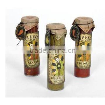 Church cylinder glass candle jar