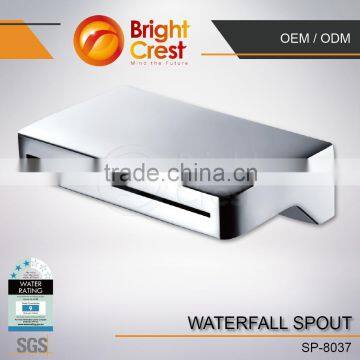 Unique Design Waterfall Brass Bathroom Basin Faucet