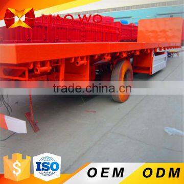 Hot Sale 3 Axle 40ft Truck trailer parts low flatbed semi trailer for sale