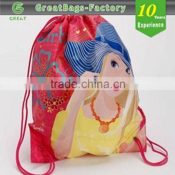 Lead Free Practical Recyclable Drawstring Bag/waterproof drawstring backpack beach bag