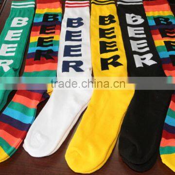 Unisex Adult Sole Terry Cotton Knee High Beer Sock photo-2