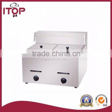 double tank commercial dry fryer