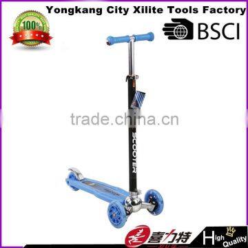 new style kid scooter with handle bar and PU flashing wheel