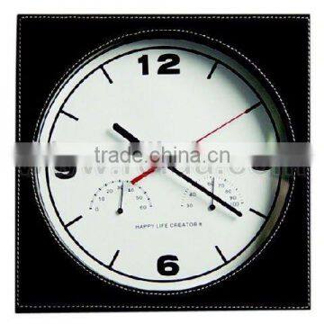 The hot selling and unique leather wall clock