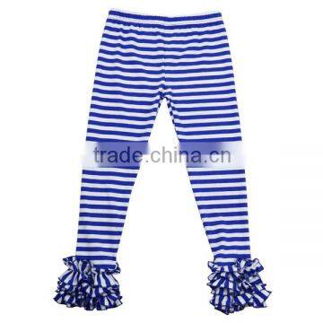 Wholesale icing pants stripe ruffle pants OEM service factory direct sale fall toddler leggings