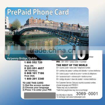 Prepaid Phone Card , Paper recharge telephone card