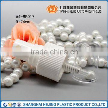 24 410 ribbed white plastic perfume bottle pump atomizer