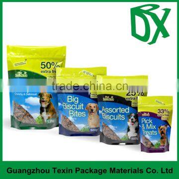 New Products 2016 Customized Printed Clear Window BOPP Plastic Stand up Pouch With Zipper for Dog Food Packaging photo-2