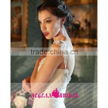GS12 Sexy Sweetheart Cap Sleeve Luxury Wedding Dresses Beaded Bust Lace Floor Length Vestido De Noiva Saia Removivel photo-3
