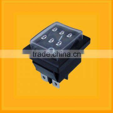 t125 rocker switch with waterproof,High quality copper contact red rocker switch manufacturer round rocker switch