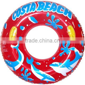 Printing small dolphin PVC inflatable swim ring