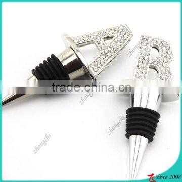 Crystal Alphabet Charms Wine Stopper For Wine Accessories (WS)