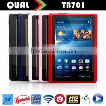 Best Cheap 7 inch Allwinner A23 Dual Core wifi tablet computers dual core with latest Android 4.4