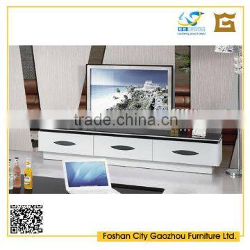 MDF Wood Glass Metal Made TV Stand High Glossy