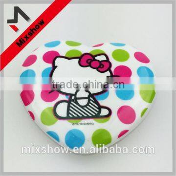 Plastic Double Sides Heart Shape Craft Mirror for Promotion Gifts photo-2