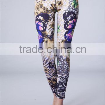 Wholesale 2016 new design printing yoga wear women yoga pants