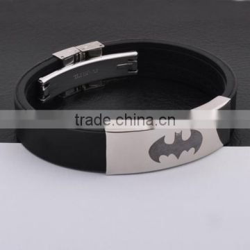 Fashion New Silicone Bracelets With Metal Clip