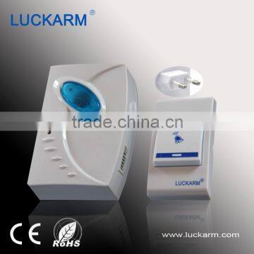 Luckarm AC power 220V plug remote control wireless doorbell and wireless push button