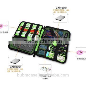 Waterproof Nylon Black Protablet Charging Cable Bag Whit Travel photo-4