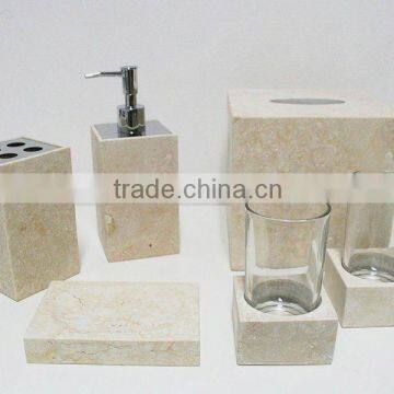 GL030 Bath Set Marble Bathroom Accessary