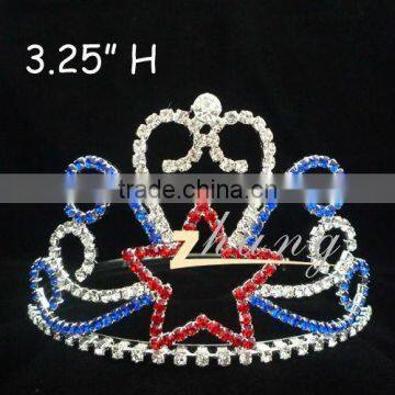 Large Red and Blue star patriotic pagaent tiara