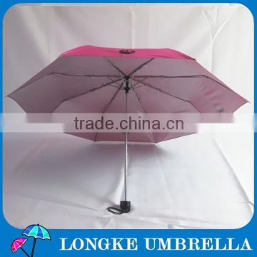 3 folding advertising umbrella UV against ,silver coating inside