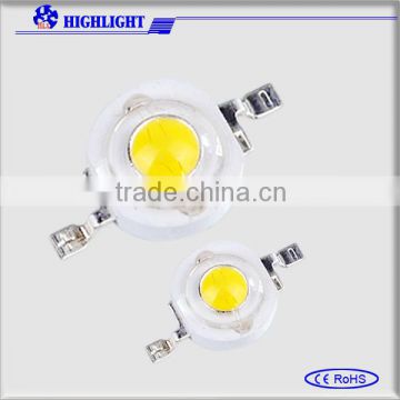 1watt 130 lumen led epistar/bridglux chip