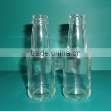 60ml glass sauce bottle with red cap